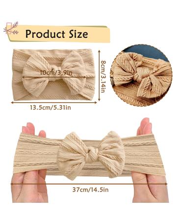 3-Pack Baby Turban Headbands for Newborns | Soft & Stretchy Toddler Hair Bands | Multicolored Headgear for Girls - Buy Online on SooperMarket.com