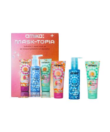 amika mask-topia hydration and repair hair mask set