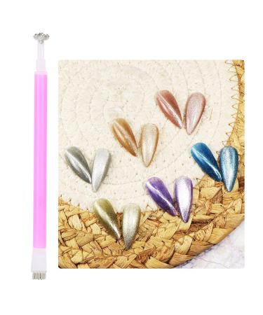 3pcs Pink Nail Polish Magnetic Stick Set - UV Gel Varnish Tool for Cat Eye Nail Art - Buy Online on SooperMarket.com