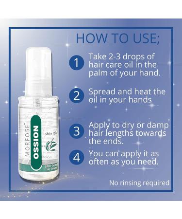 OSSION Morfose Crystal Repair Shine Effect Hair Serum 100 ml - Nourish & Shine Hair Treatment for All Hair Types | International Shipping Available - Buy Online on SooperMarket.com