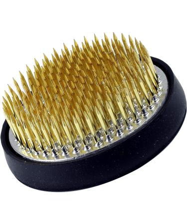 Wazakura Ikebana Kenzan Japanese Flower Holder - Made in Japan, Round 2.4 Brass Pin Frog for Floral Arranging - Buy Online on SooperMarket.com
