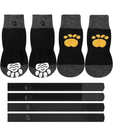 2 Pairs Anti Slip Dog Socks Paws Stop Licking Dog Grip Socks Pet Paw Protector Dog Boots Dog Claw Socks Dog Shoes Dog Slippers with Adjustable Strap for Puppy Dog Indoor Outdoor Hardwood Floor Walking M - Buy Online on SooperMarket.com