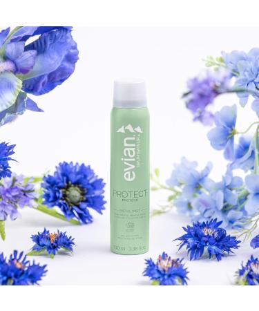 Evian Protect Facial Mist - Organic Hydration & Skin Barrier Boost - All Skin Types - French Alps Skincare - Buy Online on SooperMarket.com