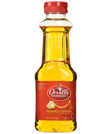Orville Redenbacher's Butter Flavored Popping Oil, 16 Oz., (Pack of 2)