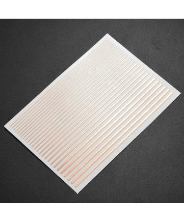 Gold 3D Nail Sticker Stripe Lines Adhesive Striping Tape Nail Art Gold Silver 3Pc Nail - Buy Online on SooperMarket.com