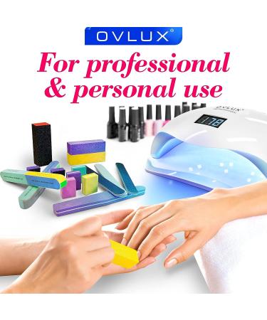 16 Pcs Nail Files & Buffers Set - OVLUX Professional & Home Nail Buffer Block Tool - Double Sided Grit Files for Natural Nails - 7 Step Nail Strips - Buy Online on SooperMarket.com