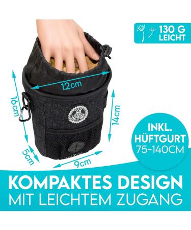 Dog is K nig Training Treat Feed Bag for Dogs | Compact Functional Quick Rewards + Feces Bag Dispenser & Training Book - International Shipping Available - Buy Online on SooperMarket.com