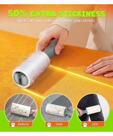 KONIZY Pet Hair Lint Rollers Mega Value Set - 300 Sheets - Portable Lint Remover for Clothes, Furniture, Carpet - Dog & Cat Hair Removal - Extra Sticky - Upgraded Handle - Red - Buy Online on SooperMarket.com
