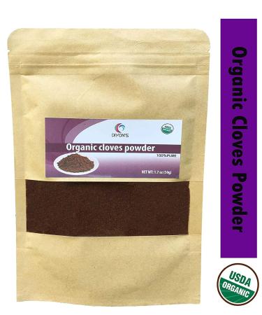 Organic Premium Cloves Powder - 1.7 oz Stand up Resealable Pouch | High-Grade, 100% Pure Clove Powder - 1.7 Ounce (Pack of 1) - Buy Online on SooperMarket.com