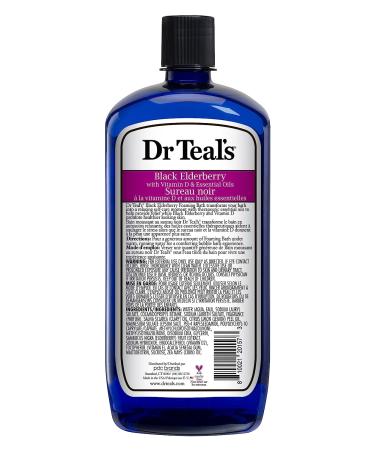 Dr Teal's Foaming Bath with Black Elderberry, Vitamin D & Essential Oils - 34 fl oz - Buy Online on SooperMarket.com