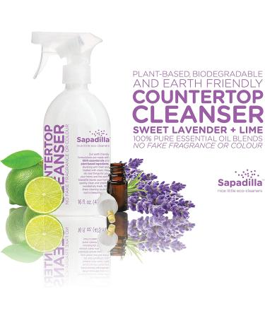 Sapadilla Sweet Lavender + Lime Variety Pack: Dish Soap, Hand Soap & Countertop Cleanser - Buy Online on SooperMarket.com