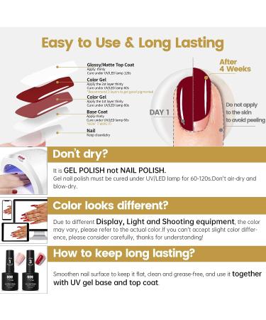 YTD Likomey Nude Gel Nail Polish 15ml - Translucent Berry Red Sheer UV Gel - 0.50 Fl Oz - Buy Online on SooperMarket.com