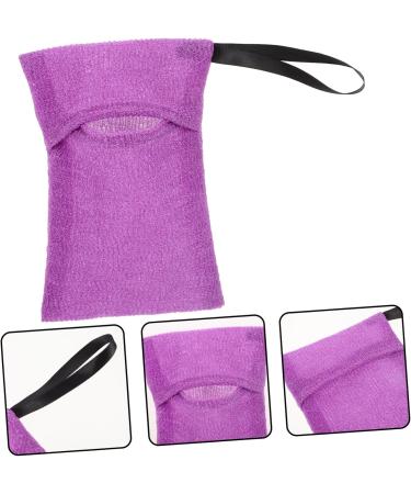 minkissy Bath Bag Shampoo Soap Cleansing Nylon Purple Gloves - Buy Online on SooperMarket.com
