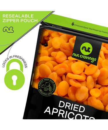 Sun Dried Turkish Apricots - No Sugar Added (16oz) | All Natural Dehydrated Fruit Snack | Vegan & Kosher Certified - Buy Online on SooperMarket.com