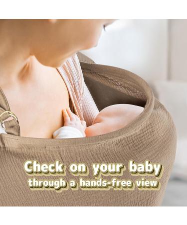 Buy Aohcae Breastfeeding Cloth - On-the-Go Nursing Cover & Silent Scarf in Brown & Coffee - Buy Online on SooperMarket.com