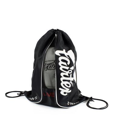 Fairtex BAG6 Sack Bag Thai Boxing Gym Bag Muay Thai MMA Black