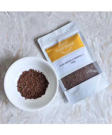 BetterFoodMood Raw Linseed/Flaxseed 100g | Ready to Eat | Unsalted Unroasted | Rich in Omega 3s | High in Protein | for Smoothies Oatmeal Baking - Buy Online on SooperMarket.com