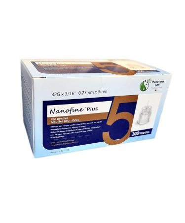 5mm 32G Nanofine Plus Diabetic Pen Needles 100 needles