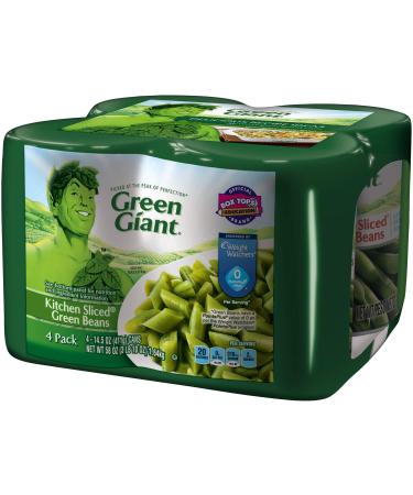 Green Giant Kitchen Sliced Green Beans 14.5 Ounce 4 Count (Pack of 6) Kitchen Sliced 4 Count (Pack of 6)