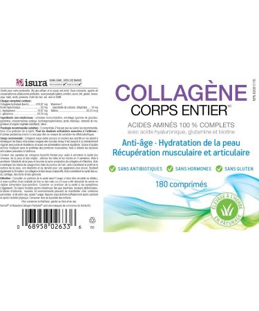 Total Body Collagen | Anti-Aging Hydrated Skin & Muscle & Joint Recovery | Effective for Nails & Skin Health | Reduces Eye Wrinkles & Increases Skin Elasticity - 180 Tablets 180 count (Pack of 1) - Buy Online on SooperMarket.com