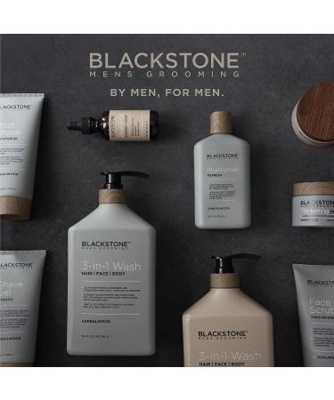 Blackstone Men's Grooming Sandalwood Facial Moisturizer with Vitamin E, Peppermint & Hyaluronic Acid - 8 oz - Lightweight & Non-Greasy Formula for Dry Skin - Paraben & Cruelty Free - USA Made - Buy Online on SooperMarket.com