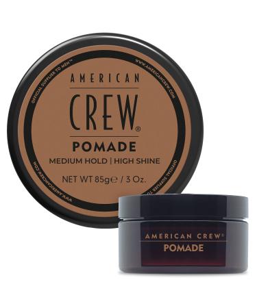 Men's Hair Pomade by American Crew  Like Hair Gel with Medium Hold & High Shine  3 Oz (Pack of 1) 3 Ounce (Pack of 1)