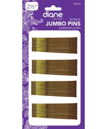 Diane D55045974 Jumbo Bob Pins Bronze 2.5 40 Count