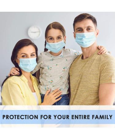 Buy Disposable Face Masks (Pack of 50) - 3-Ply Breathable Protective Masks for Men & Women | Adjustable Earloops & Nose Clip - Buy Online on SooperMarket.com