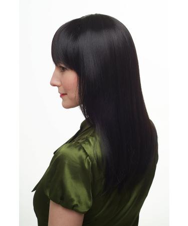 WIG ME UP 3112-2 Long Black Wig with Cheeky Bangs | Stylish & Affordable Wigs for Women - Buy Online on SooperMarket.com