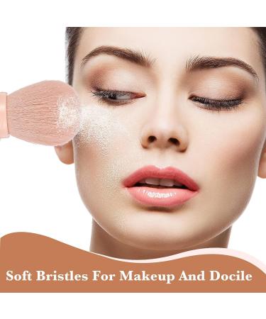 Small Travel Brush Makeup Set - 4 in 1 Portable Mini Lip, Foundation, Blending Powder, Eye Shadow Brushes for Women - Buy Online on SooperMarket.com
