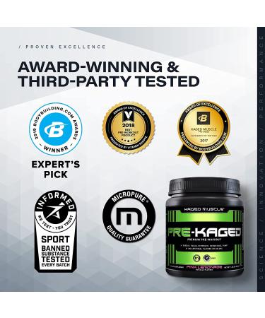 Buy Kaged Muscle PRE-KAGED Pre-Workout Primer - Pink Lemonade 1.30 lb (588g) for Energy & Focus - Buy Online on SooperMarket.com