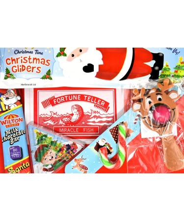 Classic Retro Christmas Sweets and Treats Mini Letter Box Treat Gift Box - Filled with Classic Christmas Festive Themed Pocket Money Toys and Chocolate (alternative Selection Box) - Buy Online on SooperMarket.com