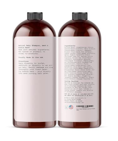 Organic Vanilla Shea Baby Shampoo & Wash - Gentle 2-in-1 Soap for Sensitive Skin | My Little North Star - Buy Online on SooperMarket.com