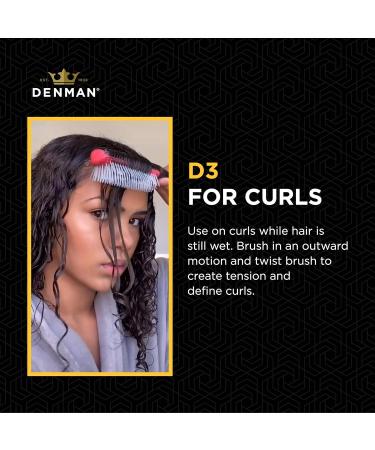 Denman D3 Curly Hair Brush - African Violet 7 Row Styling Brush for Curls - Men & Women - Buy Online on SooperMarket.com