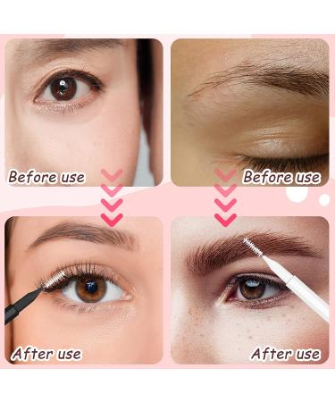 100Pcs Micro Eyebrow & Eyelash Comb Brush with Cap - Multifunctional Brow Lamination Spoolies for Eyebrows - Portable Brow Brushes for Extensions (5 Colors) - Buy Online on SooperMarket.com