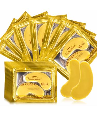 SHIFAKOU 24K Gold Eye Mask - 20 Pairs Under Eye Patches  Under Eye Collagen Patches Eye Masks for Puffy Eyes  Eye Treatment Patches for Dark Circles  Under Eye Bags  Moisturizing Improves Elasticity 20 Pair (Pack of 1)