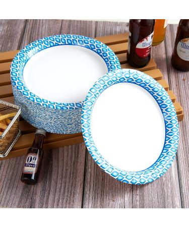 MUCHII 8.375 Inch Disposable Paper Plates 300 Count - Soak-Proof & Cut-Proof for Family Gatherings, Parties, Picnics - 300 Pack - Buy Online on SooperMarket.com