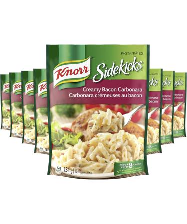 Knorr Sidekicks Pasta for a tasty pasta dish Creamy Bacon Carbonara & Sidekicks Pasta Side Dish for a quick meal that's easy to prepare Creamy Parmesan without artificial flavours 124 g 8 count Side Dish + Sidekicks Pasta Side Dish Bacon Carbonara - Buy Online on SooperMarket.com
