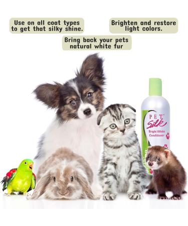 Buy Pet Silk Bright White Pet Conditioner 472 ml - Best International Shipping for Your Pet's Grooming Needs - Buy Online on SooperMarket.com