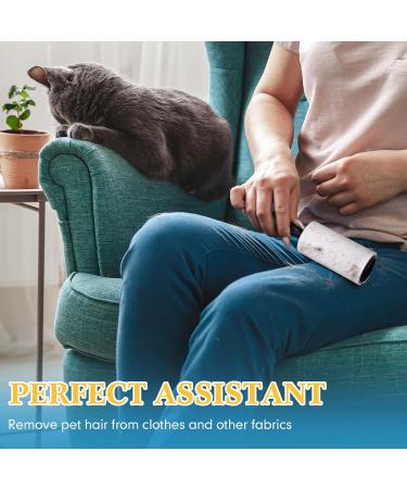 2700 Sheets Extra Sticky Lint Rollers for Pet Hair - Portable Remover Brush with 10 Handles & 30 Refills - Ideal for Couch Clothes Furniture & Carpet - Dog & Cat Hair Removal - Buy Online on SooperMarket.com