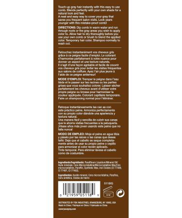 Cover Your Gray Color Comb - Dark Brown | Easy Gray Hair Coverage | International Shipping - Buy Online on SooperMarket.com