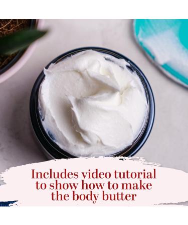 Better Shea Butter Cocoa Body Butter Making Kit | Natural Whipped Lotion DIY | Includes Cocoa Butter Jojoba & Coconut Oils Jars & Video Tutorial - Buy Online on SooperMarket.com