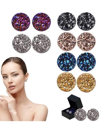 6Pair Magne Tech Acupuncture Earrings Magnetech Acupuncture Earrings for Weight Loss Atheniz Magnetology Lymphvity Germanium Earrings Magne Tech Acupuncture Bracelet (6mm)