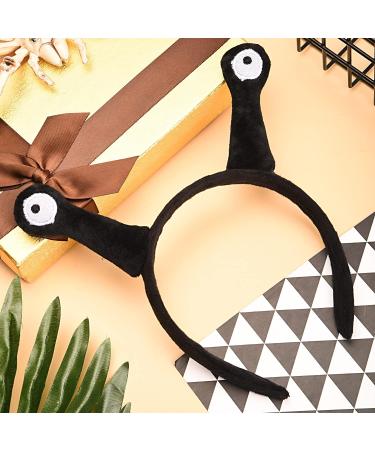 Lezevn 2 Pieces Snail Antenna Plush Headband Snail Costume Accessories Masquerade Party Cosplay Fancy Dress Photo Props - Buy Online on SooperMarket.com