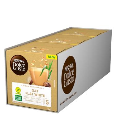 NESCAF Dolce Gusto Oat Flat White 36 coffee capsules (vegan with oat drink) pack of 3 (3 x 12 capsules) 130.8 g (pack of 3)
