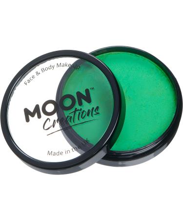 Moon Creations Pro Face & Body Makeup - Bright Green 36g - Professional Face Paint for Kids & Adults - Festivals, Halloween & Fancy Dress - Buy Online on SooperMarket.com