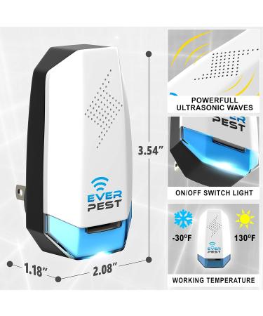 2 Pack Ultrasonic Pest Repeller Plug - Electronic Insect Control Defender for Roach, Bed Bug, Mouse, Rodent, Mosquito - Indoor Repellent for Cockroach, Ants, Mice, Fly, Rat, Bedbug, Spider, Squirrel - Color91 - Buy Online on SooperMarket.com