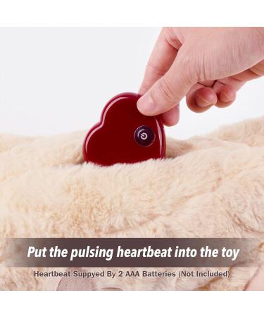 Pet Prime Snuggle Bear - Heartbeat Plush Toy for Cats and Dogs - Comfort Toy in Beige - Buy Online on SooperMarket.com