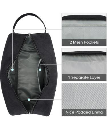 Travel Toiletry Wash Bag for Men and Women Traveling Dopp Kit Shaving Bag for Toiletries Accessories (Black) A-black - Buy Online on SooperMarket.com
