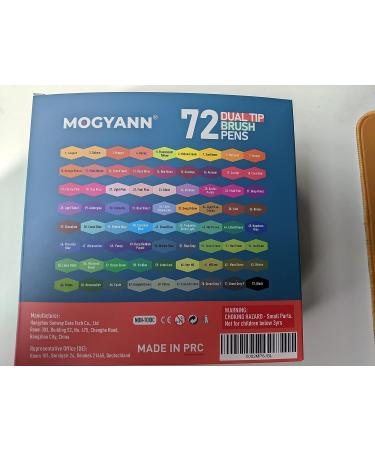 Mogyann Markers for Adult Coloring 72 Coloring Pens Dual Tip Brush Markers for Coloring Books 72 Black - Buy Online on SooperMarket.com